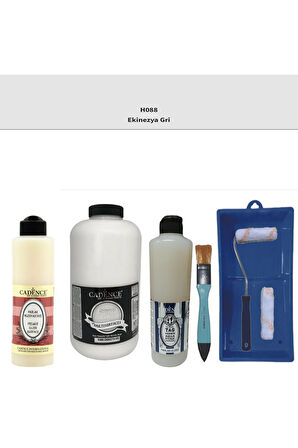 Banyo Mutfak Boyası-Cadence Multi H-088 Ekinezya Gri 2Lt Pya 500Ml Taş Vernik Parlak 500 Ml Ruloset