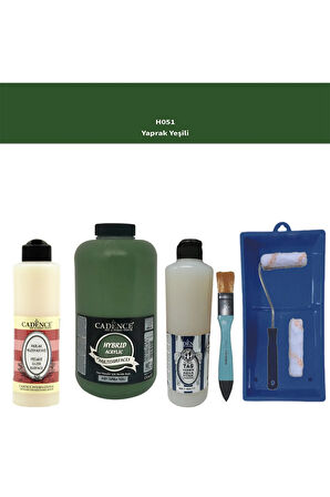 Banyo Mutfak-Cadence Multi H-051 Yaprak Yeşil 2000Ml Par Yüzey As 500Ml Taş Vernik Mat 500Ml ruloset