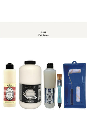 Banyo Mutfak-Cadence Multi H-002 Pak Beyaz 2000Ml Par Yüzey Ast 500Ml Taş Vernik Mat 500Ml S.ruloset