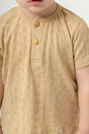 Bebek Çocuk Pamuklu Şortlu 2'li Takım Trend Moda Alt Üst Takım