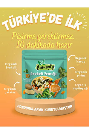 10 Dakika - Dondurularak kurutulmuş Brokoli Yemeği 25g