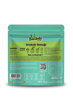 10 Dakika - Dondurularak kurutulmuş Brokoli Yemeği 25g