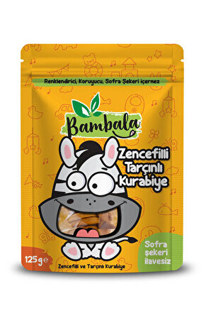 Zencefilli- Tarçınlı Bebek Kurabiyesi 125g Koruyucusuz, Temiz Içerik