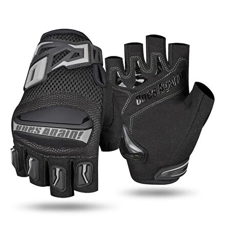 Ones Again Mg 02D Parmaksız Yazlık Eldiven Siyah