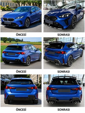 1 SERİSİ F70 İÇİN MT AERO KIT (PIANO BLACK)