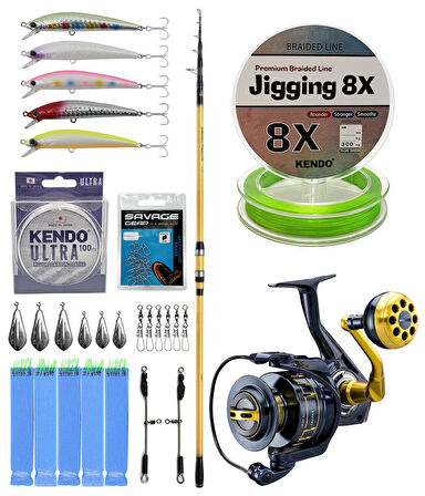 YekOutdoor Yüksek Performans Shimano Kamış Beastmaster FX Surf Tele 4,25m 200g 6pc&Okuma Salina 6000HA Olta Makinesi