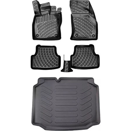 Seat Ibiza Iıı 2002-2008 3D Araca Özel Paspas ve Bagaj Havuzu Set