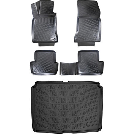 Mercedes-Benz B Serisi 2018 Sonrası W247 (Alt) 3D Araca Özel Paspas ve Bagaj Havuzu Set