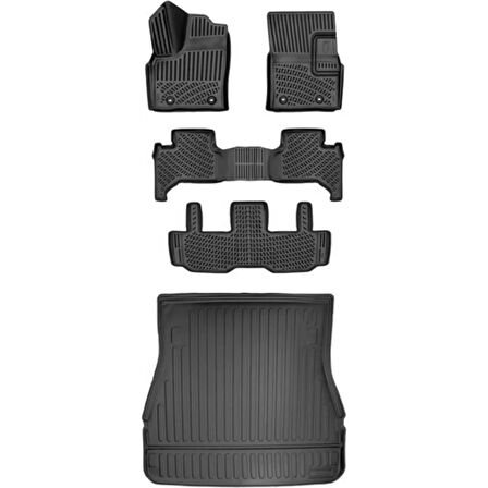 Toyota Land Cruiser J300 2021-2024 3D Araca Özel Paspas ve Bagaj Havuzu Set