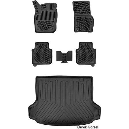 Renault Kangoo 1997-2007 3D Araca Özel Paspas ve Bagaj Havuzu Set