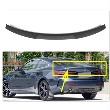 4 SERISI 2021 G22 COUPE M4 GÖRÜNÜM  SPOILER  - PIANO BLACK (PARLAK SIYAH)