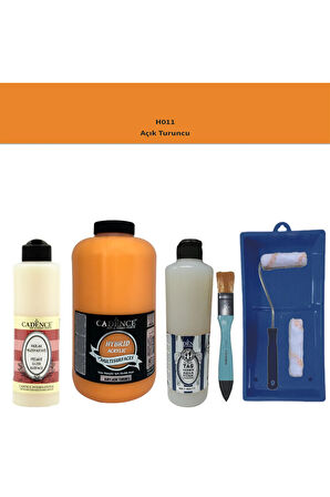 Banyo Mutfak-Cadence Multi H-011 A.Turuncu 2000Ml Par Yüzey Ast 500Ml Taş Vernik Mat 500Ml ruloset