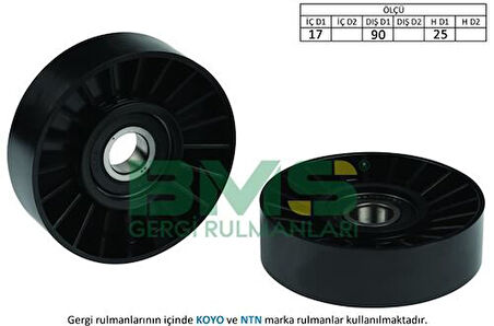 Bms 29 V Kayış Avare Rulmanı Alfa 164 166 P306 Em 1.8 2.0 Xsı P605 2.0 Ulysse Marea 1.8 2.0 (94 02) 90Mmxantıa Xsara 1.6 1.8 P306 1.8 P406 1.5