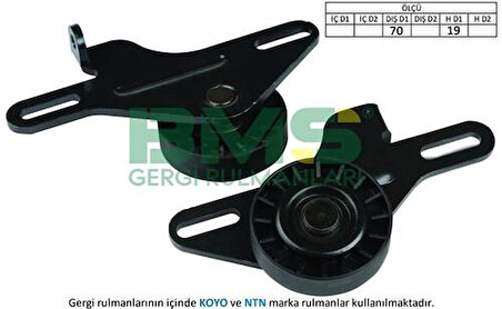 BMS 031 Alternatör Gergi Rulmanı Clio Kangoo Megane 1.3 F122990