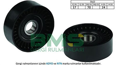 BMS 039 Alternatör Gergi Rulmanı A3 Bora Golf IV 1.6 1.8 Volvo S39 03L145276