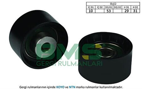 BMS 084 Alternatör Gergi Rulmanı Küçük Palio 1.1 F556931