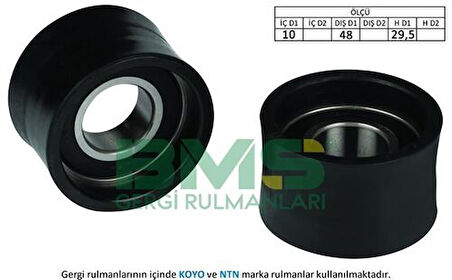Bms 117 Eksantrik Gergi Rulmanı (Alt) Mondeo I II 1.8 16V 2.0 16V 92>00 Fıesta III 1.4 1.6 92>95 Escort Cl1.6 16V Escort 1.8 16V 92>01 Olcu (29×48×29.5)