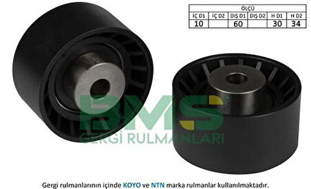 Bms 139 Alternatör Gergi Rulmanı (10×60×30 34) Escort Fıesta III Mondeo I II 1.6 1.8 Sprinter 313Cdı