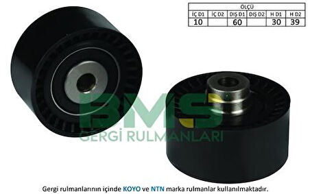 BMS 186 Triger Gergi Rulmanı Saxo Tud5 (1.5 Dizel) Ölçü (10x60x30 39) 96-Koyo 532034510