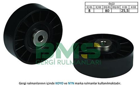 Bms 207 Kayış Gergi Rulmanı 190 W201 82>93 W202 93>00 W124 93>95 Vıto 638 96>03 Sprinter 95>01