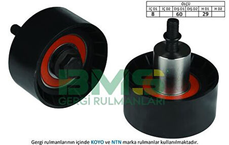 Bms 229 Alternatör Gergi Rulmanı Focus 1.6 16V Mondeo 1.8 16V Tourneo Connect Trıbute 2.0 00>06 (8×60×29)