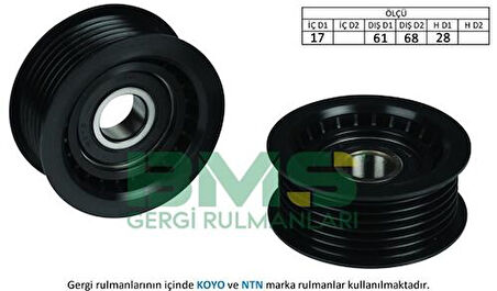 BMS 268 Alternatör Gergi Rulmanı A6 A7 Q7 Quattro Avant Storback Toureg 3.0TFSI 3.0 16V TSI Hybrid 10- 534048710