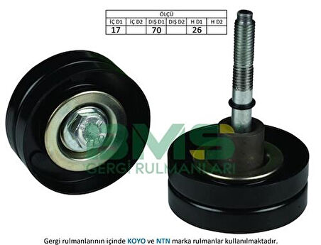 Bms 390 Alternatör Gergi Rulmanı A1 11>15 Alhambra 10> Ibıza 12>15 Fabıa 10>14 Golf V Jetta Passat Tıguan Touran 06>15 1.4Tsı Cavb Bmy Ctha Blg Cnwa