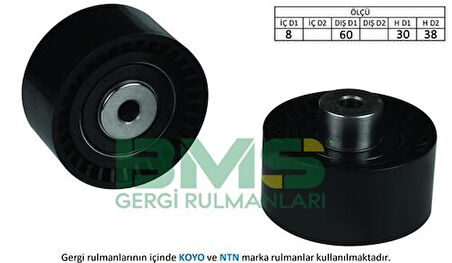 Bms 397 Eksantrik Gergi Rulmanı P206 P207 P307 P1007 C2 C3 C3 II C4 Et3J4 (1.4 16V)