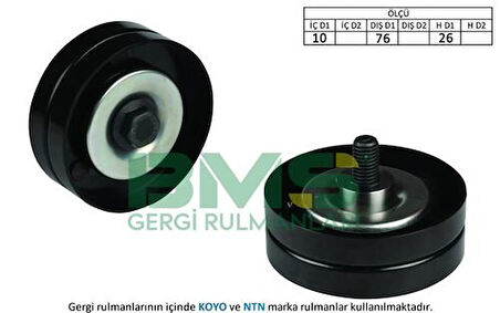 BMS 462 Alternatör Gergi Sac Rulman Astra H Corsa C (Z17Dth) 97184930