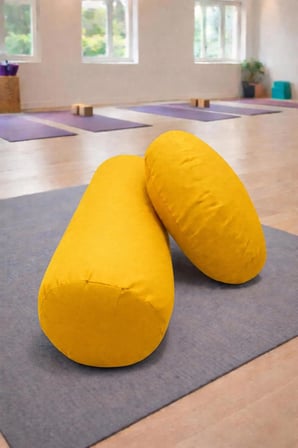 Yuvarlak Zafu Meditasyon Minderi & Bolster Minderi İkili Yoga Meditasyon Minder Seti