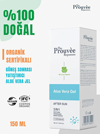 Güneş Sonrası Aloe Vera Jel 150ml Organik