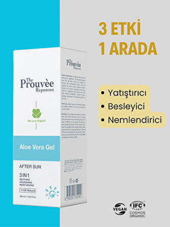 Güneş Sonrası Aloe Vera Jel 150ml Organik