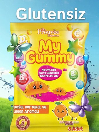 The Prouvee Reponses My Gummy Multivitamin Yenilebilir Takviye Edici Gıda 8 Adet