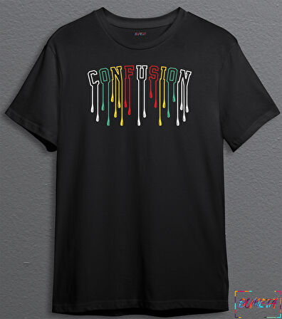 BUMETA Confusion Kargaşa Karışıklık Unisex Tişört 3035 S