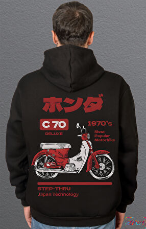 Bumeta KORE C70 1970 Most Popular Motorbike Motorsiklet Sweatshirt Unisex Kapüşonlu Hoodie