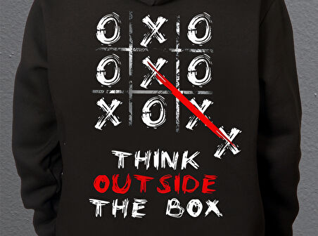 Bumeta xox Kalıpların Dışına Çık Sweatshirt Unisex Kapüşonlu Hoodie