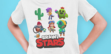 Bumeta Brawl Stars Karakterler Çocuk Tişört T-shirt