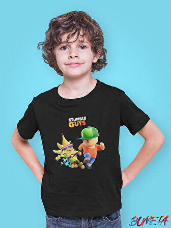 Bumeta Stumble Guys Banana Mr. Stumble Karakter Çocuk Tişört T-shirt