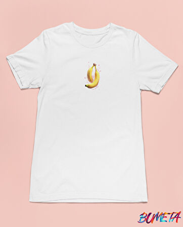 Bumeta Muzlar Minimal Meyve Unisex Tişört T-Shirt