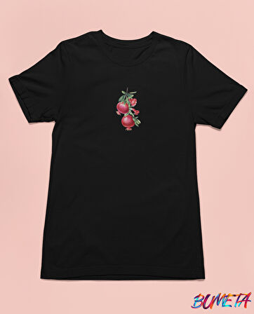 Bumeta Narlar Minimal Meyve Unisex Tişört T-Shirt