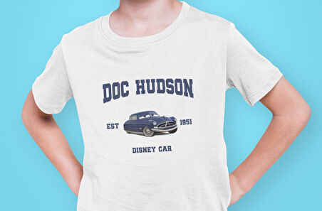 Bumeta Doc Hudson Arabalar Cars Şimşek McQeen Çocuk Tişört T-shirt