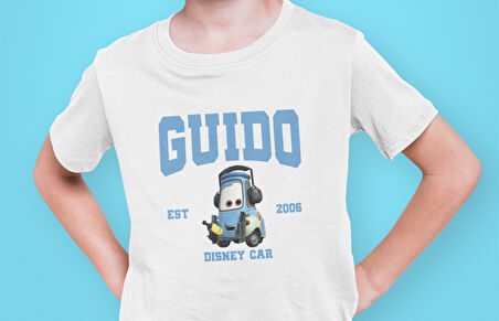 Bumeta Guido Arabalar Cars Şimşek McQeen Çocuk Tişört T-shirt