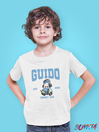 Bumeta Guido Arabalar Cars Şimşek McQeen Çocuk Tişört T-shirt