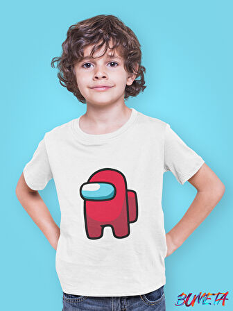 Bumeta Mini Imposter Kırmızı Mürettebat AMONG US Çocuk Tişört T-shirt