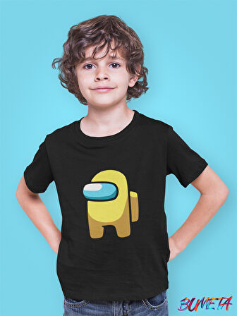 Bumeta Mini Imposter Sarı Mürettebat AMONG US Çocuk Tişört T-shirt