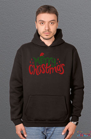 Bumeta Merry Cristmas Noel Sweatshirt Unisex Kapüşonlu Hoodie