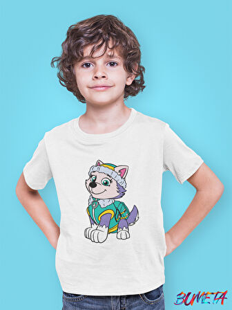 Bumeta Everest ile Dağ Görevi Paw Patrol Çocuk Tişört T-shirt