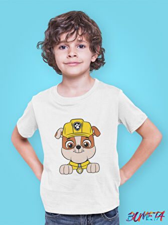 Bumeta İnşaat Kahramanı Rubble Paw Patrol Çocuk Tişört T-shirt