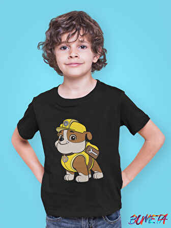 Bumeta Güçlü Patiler Rubble Paw Patrol Çocuk Tişört T-shirt