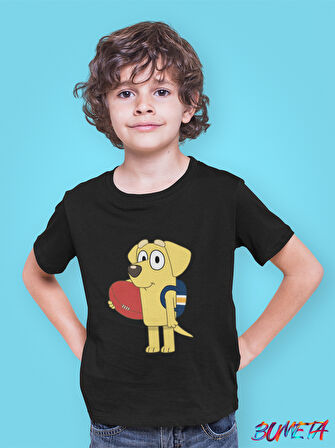 Bumeta Bluey Sevimli Köpek Kardeşler Lucky Çocuk Tişört T-shirt